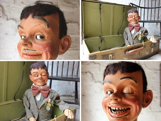 A Fine Quality Early 20th Cased Ventriloquist’s Dummy; ‘The Davenport No.2’ by Leonard Insull