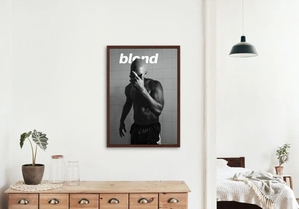 Black And White Blond Frank Ocean Poster PRINTABLE WALL ART, Hypebeast Poster, Urban Street Style Wall Art, Old School Hip Hop, Rapper Poster