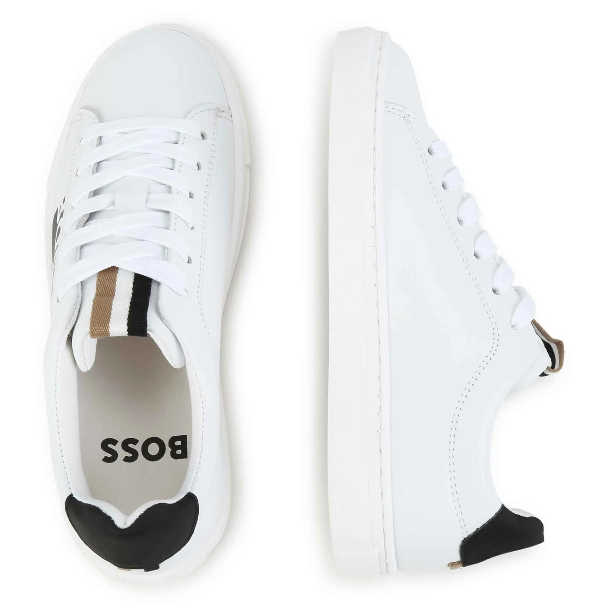 BOSS KIDSWEAR White Trainers