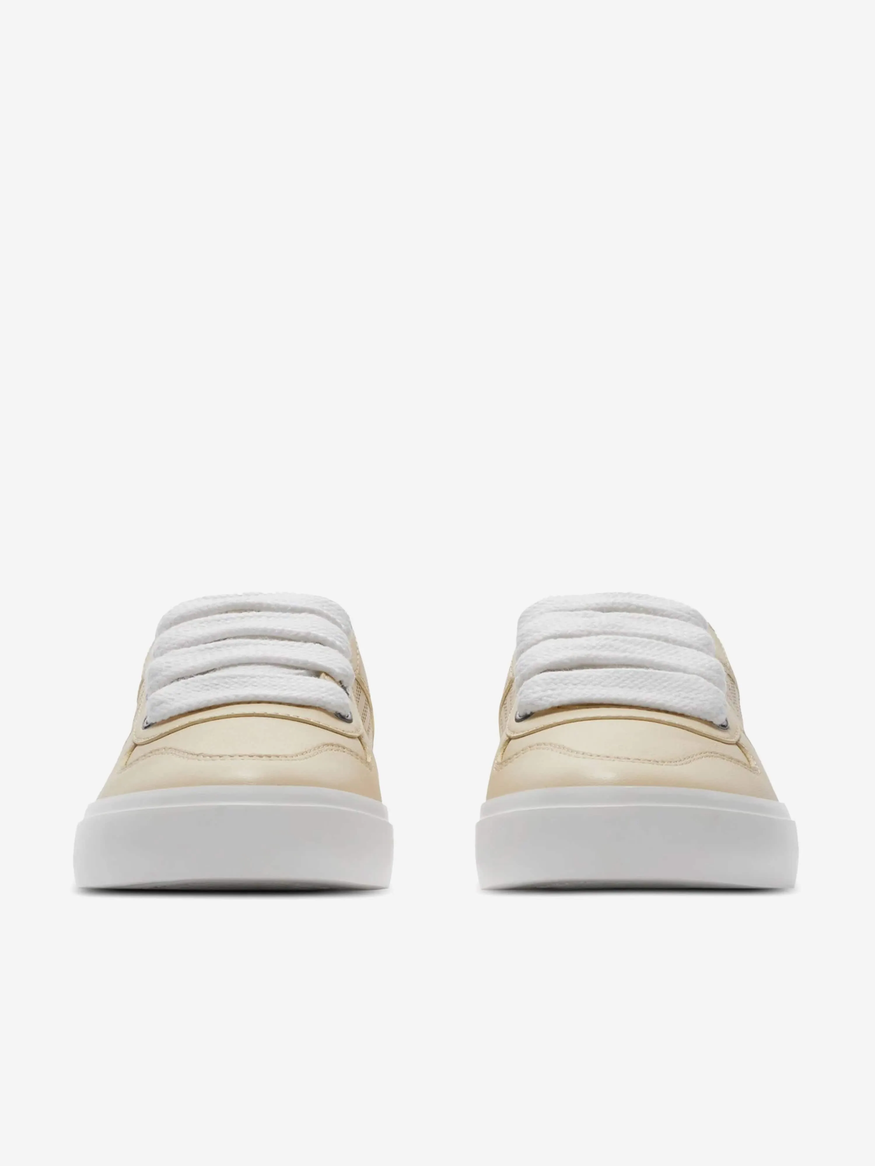 Burberry Kids Noah Trainers in Beige