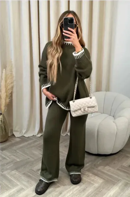 ChicEase Solid Color Lounge Set