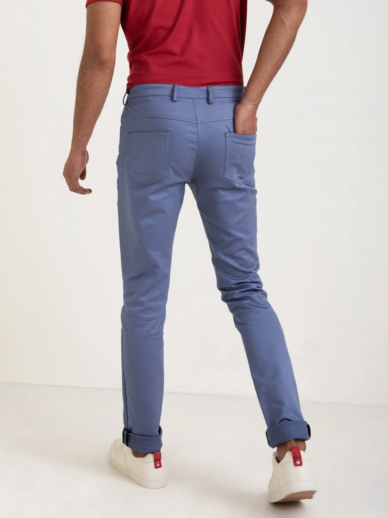 Cobalt Blue 5 Pocket Expandable Chino