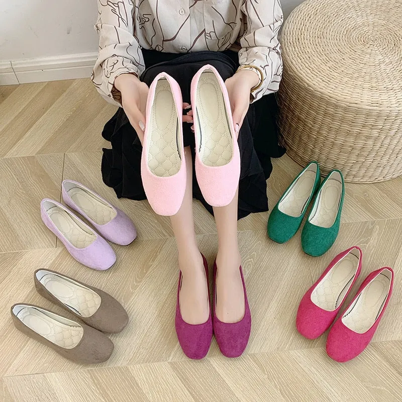 Comfortable and Casual Flat Ballerina Shoes