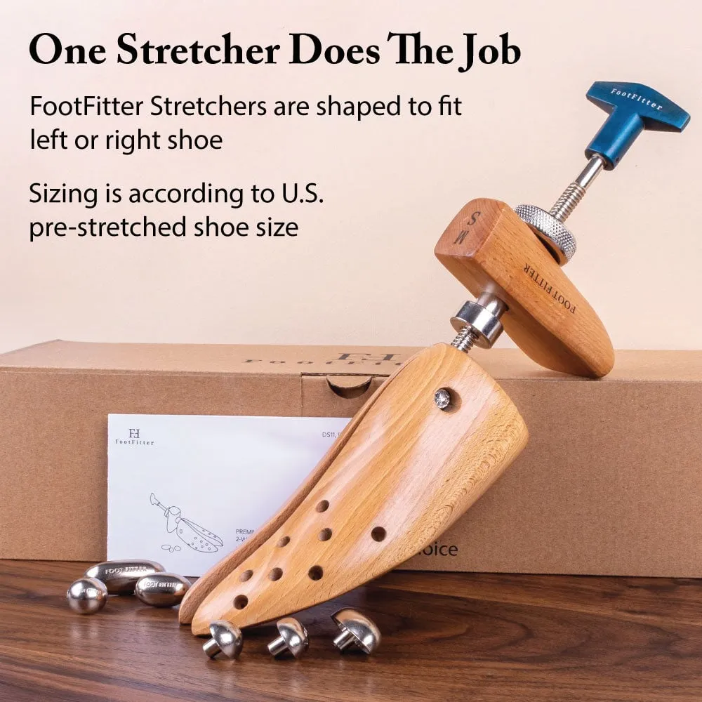 FootFitter Premium Professional 2-Way Shoe Stretcher - DS11/DS21