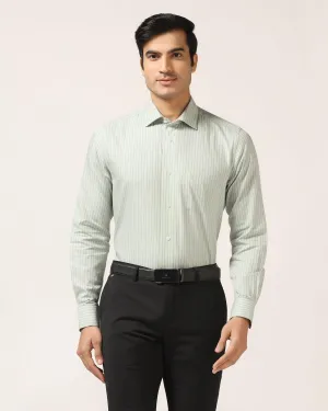 Formal Green Striped Shirt - Lit