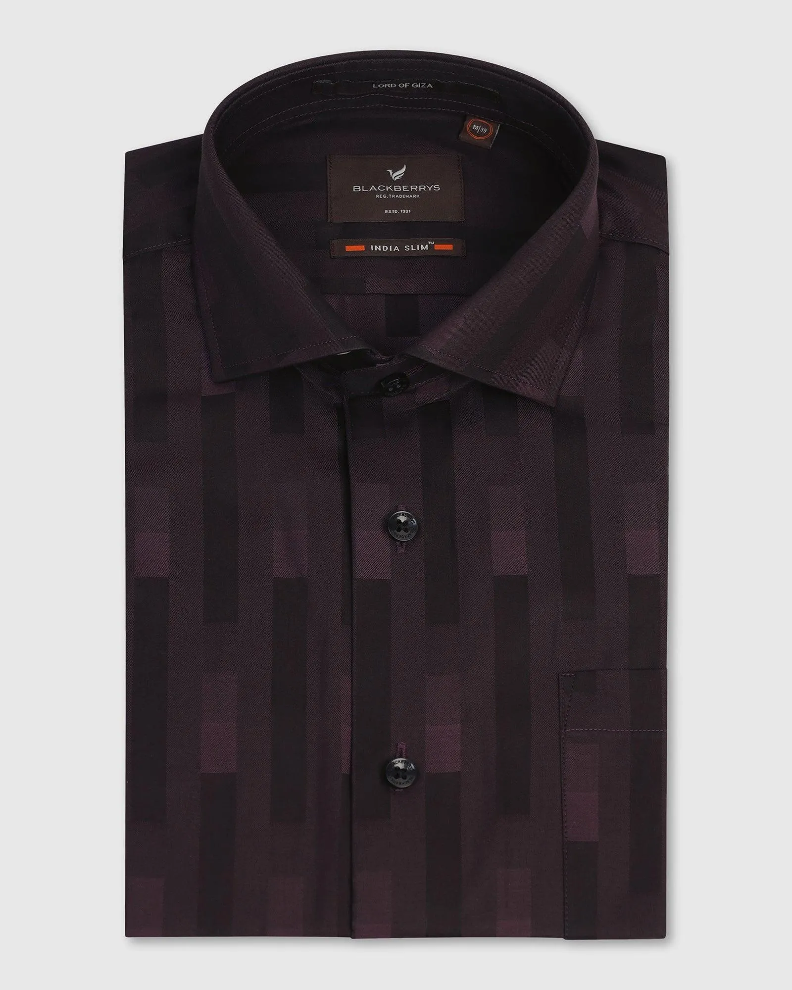 Formal Purple Printed Shirt - Jordan