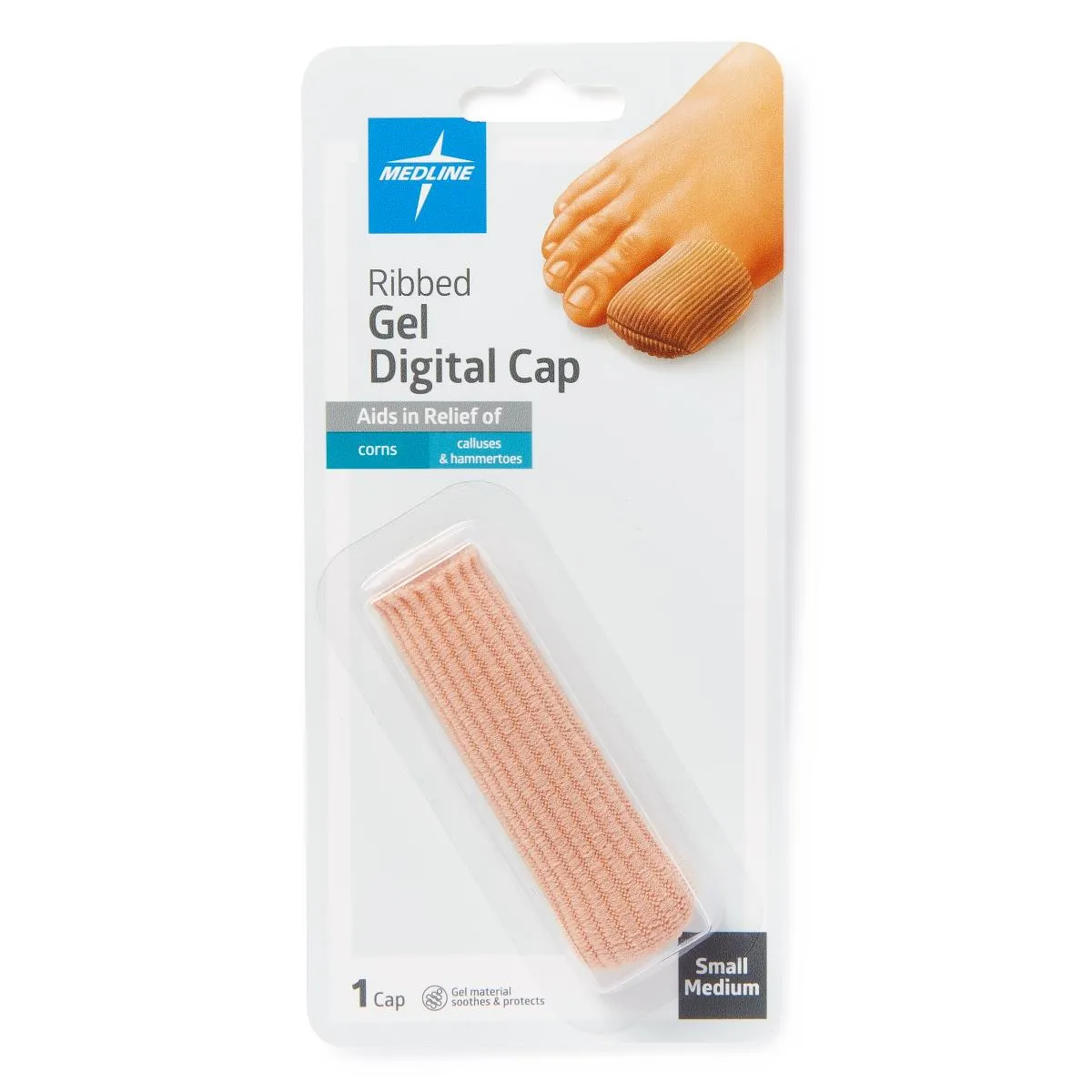 Gel Ribbed Digital Toe Cap (Size S/M)