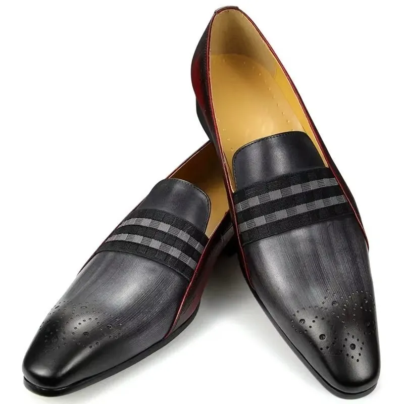 Genuine Leather Elegant Cowhide Gentleman Loafers