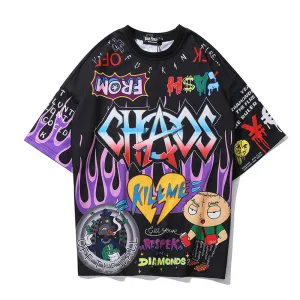 Hip-Hop Chaos Graffiti T-Shirt