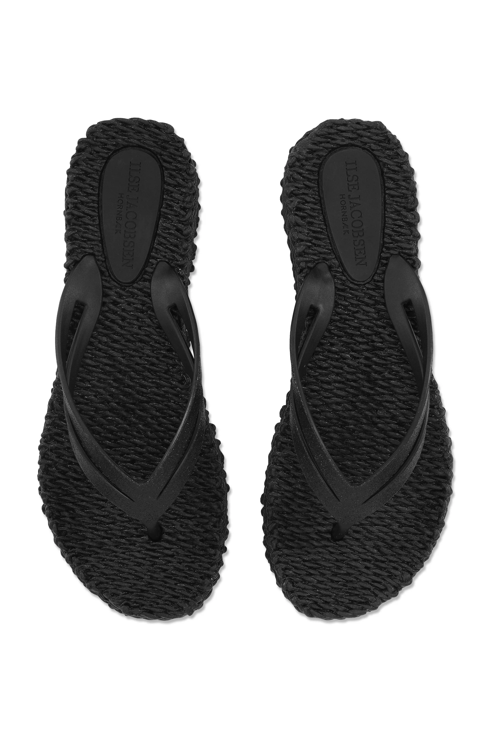 Ilse Jacobsen Hornbæk Cheerful-13 Platform Flip Flops | Black 001