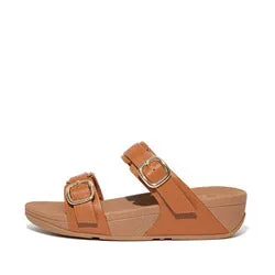 Lulu Adjust Slide Tan Fitflop