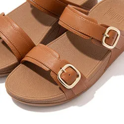 Lulu Adjust Slide Tan Fitflop