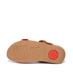 Lulu Adjust Slide Tan Fitflop