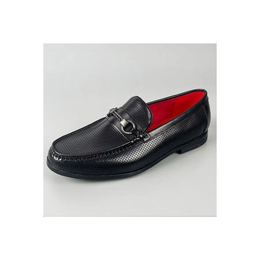 LuxLeather Elegant Genuine Leather Slip On Loafers