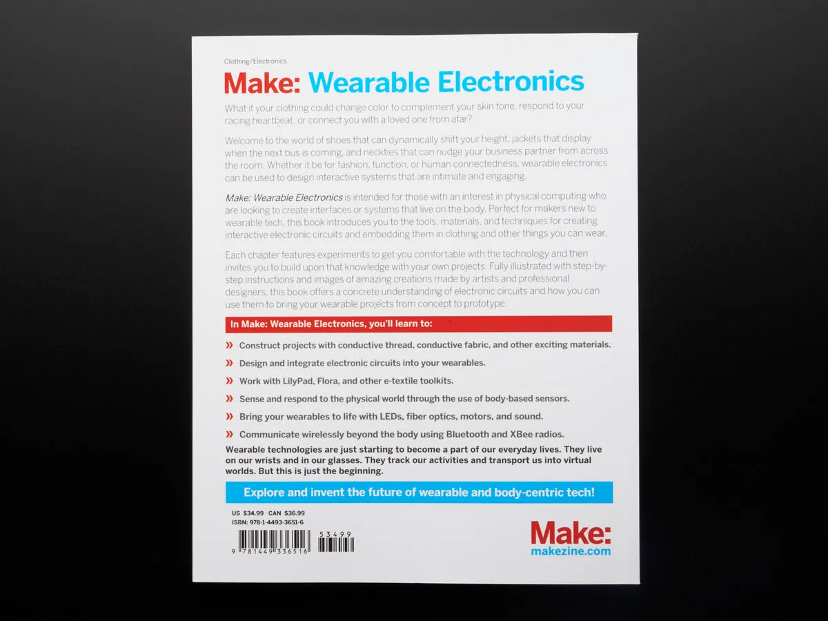 Make: Wearable Electronics by Kate Hartman