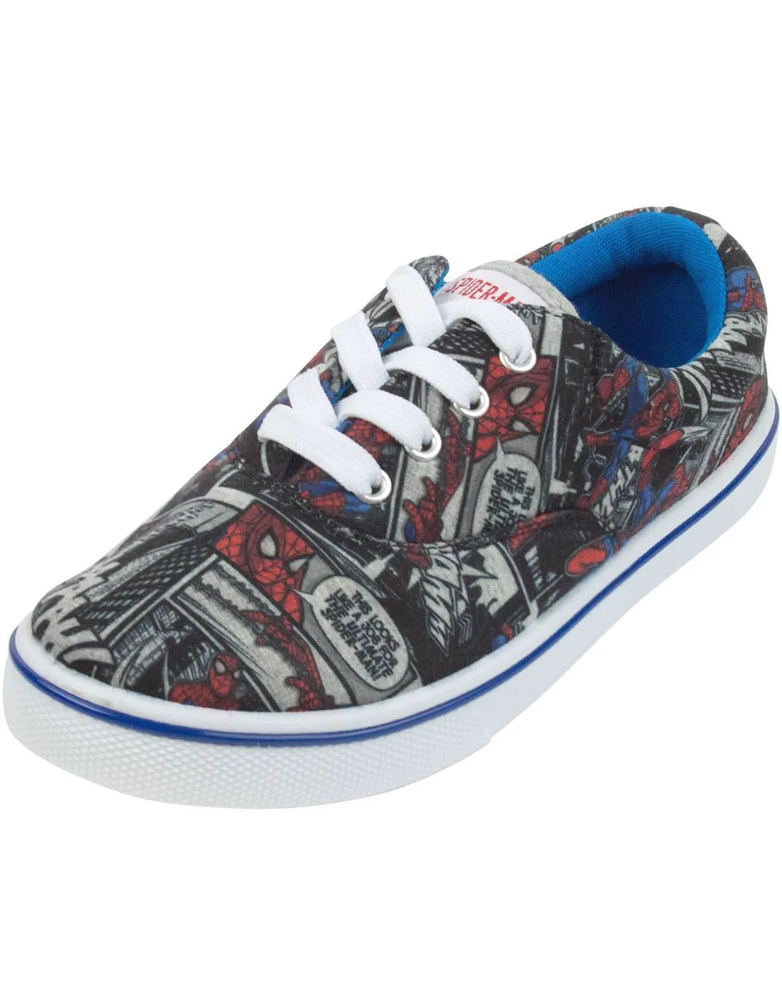 Marvel Boys Black Velcro Trainers