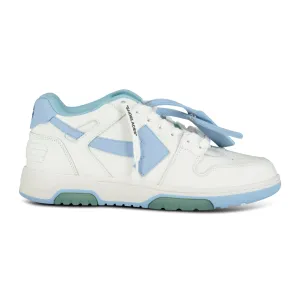 OFF-WHITE Out Of Office Low-Top leather Trainers Light Blue & White