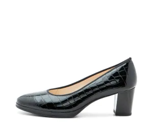 Ophelia | Black Croco Patent