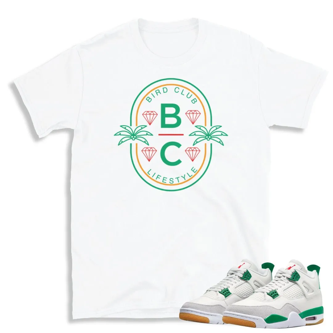 Retro 4 SB Pine Green BC Lifestyle Shirt