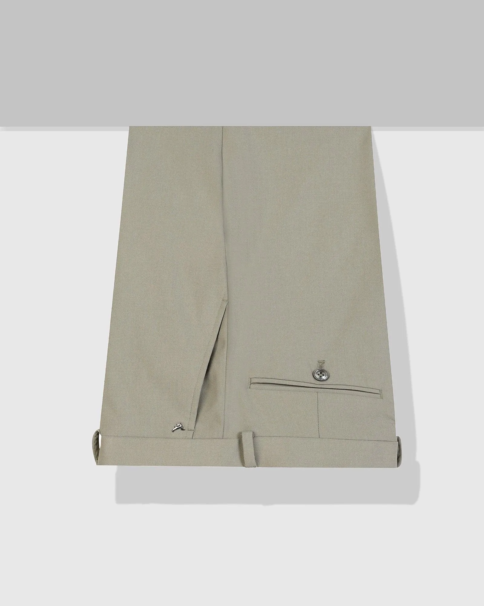 Slim Fit B-91 Formal Olive Solid Trouser - Davidson