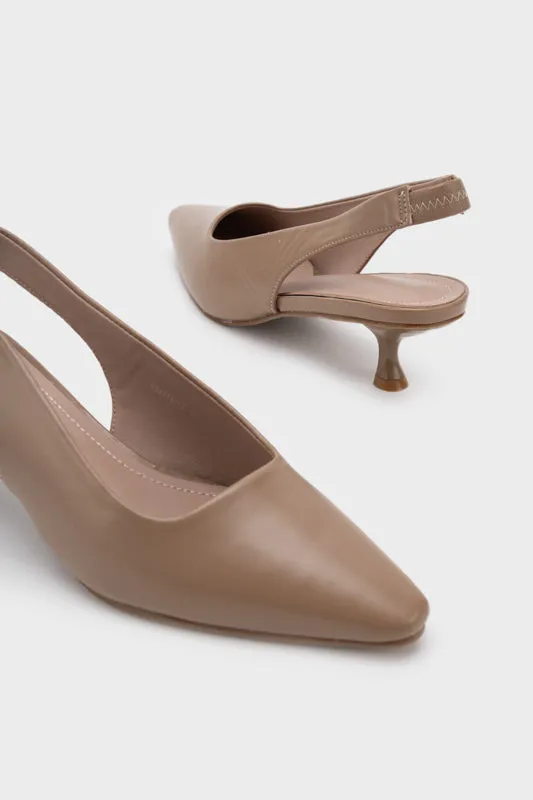 SLINGBACK COMMA SPRAY HEEL