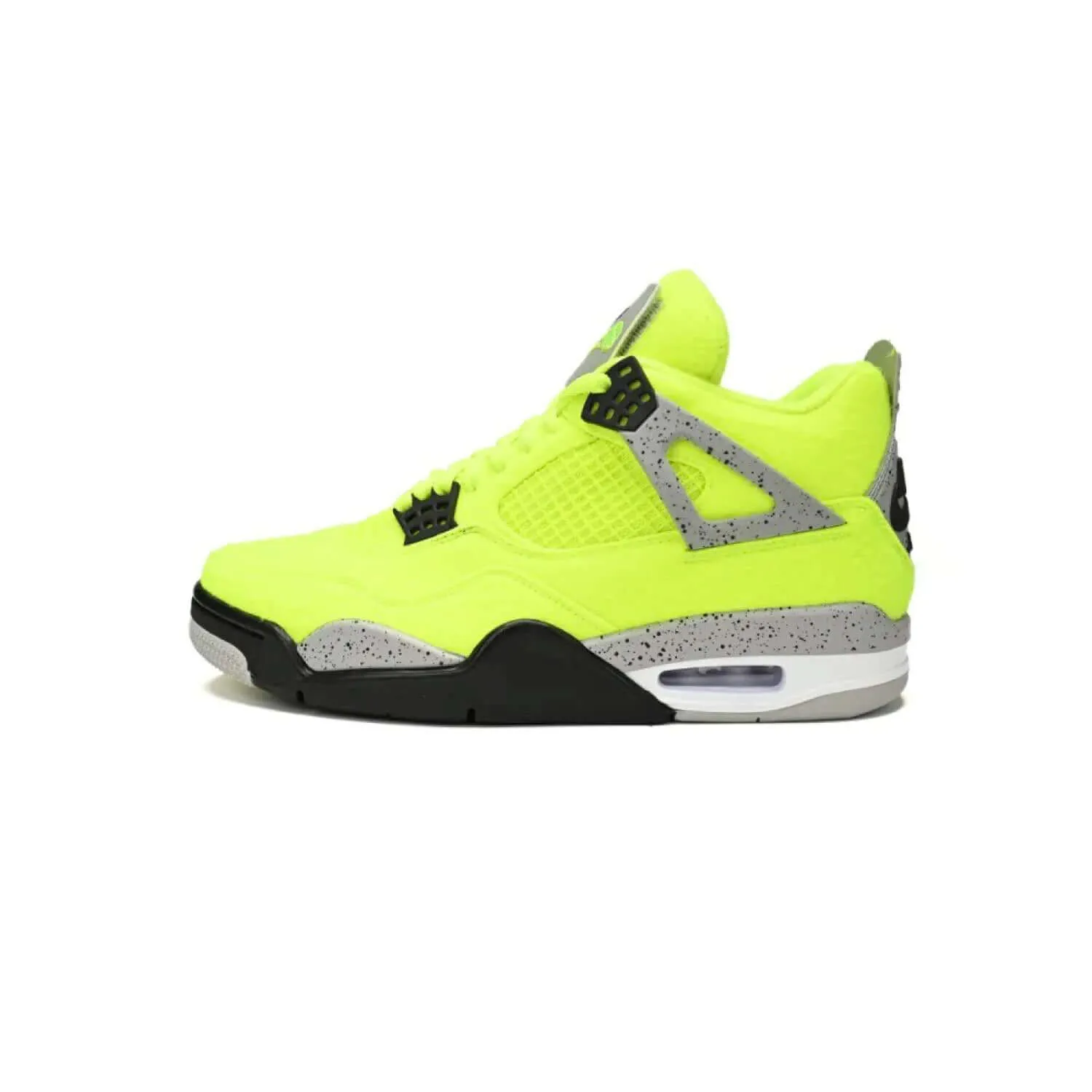 Tagz x Air Jordan 4 Plush Fluorescent Yellow