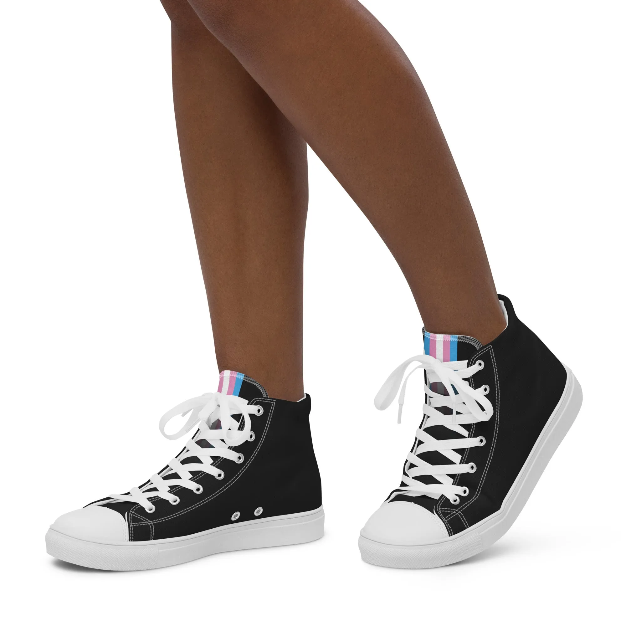 Trans Pride High Top Trainers (female sizes)