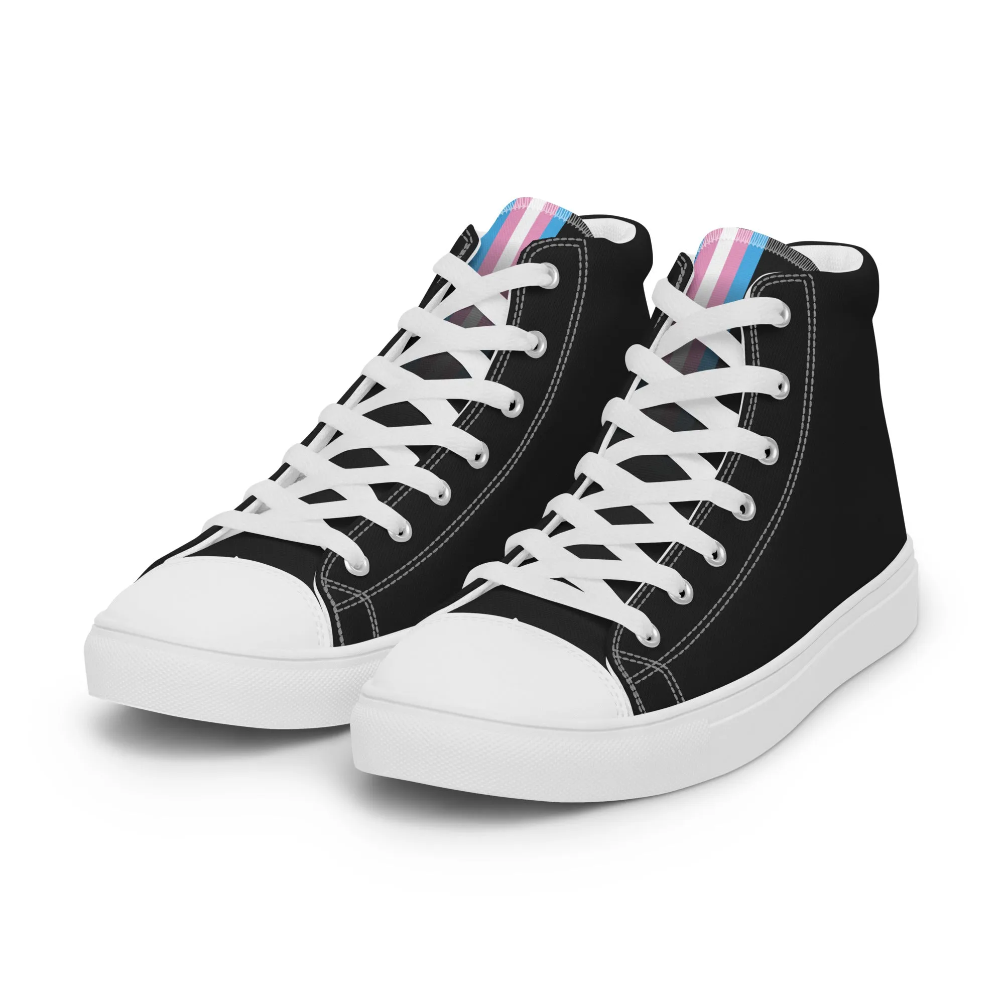 Trans Pride High Top Trainers (male sizes)