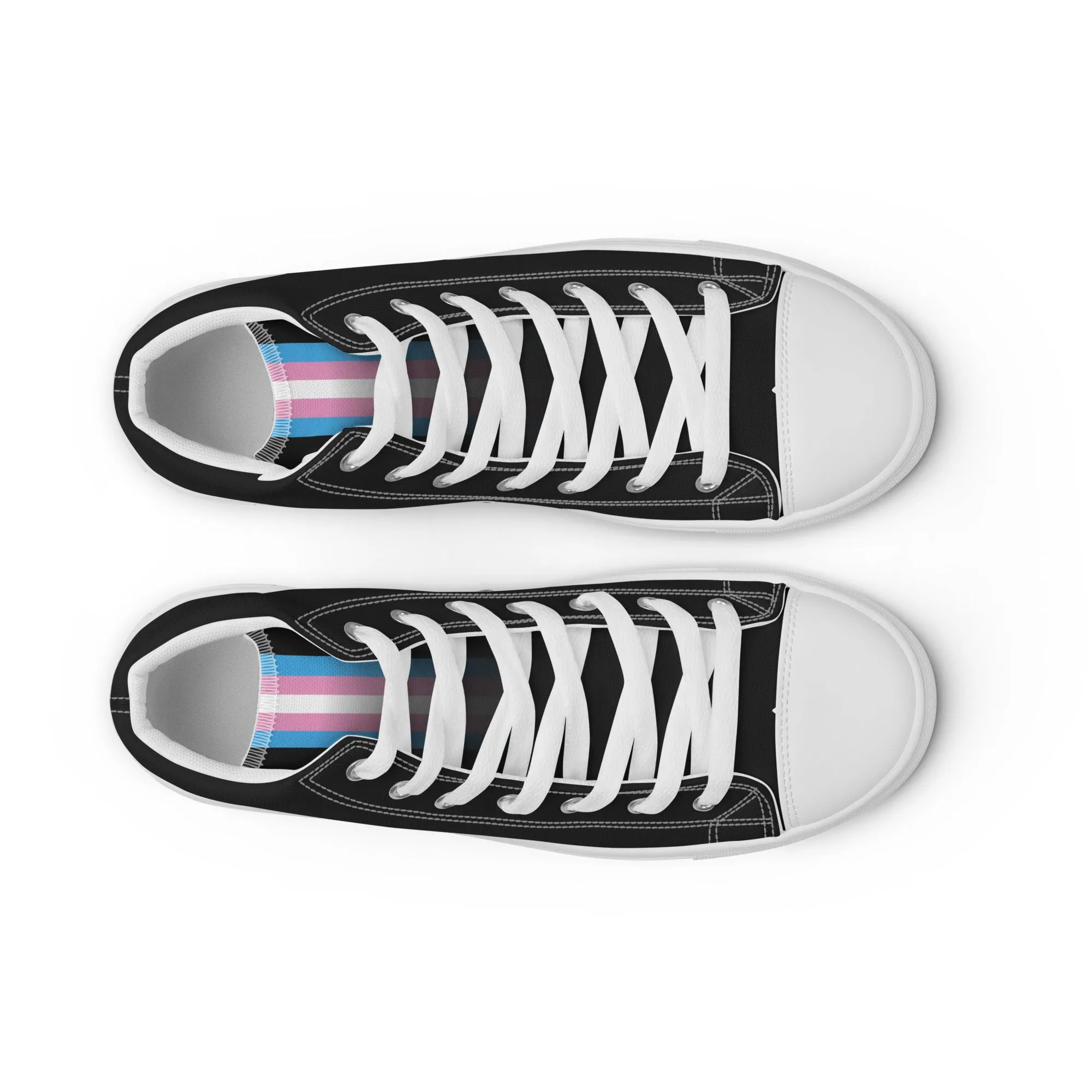 Trans Pride High Top Trainers (male sizes)