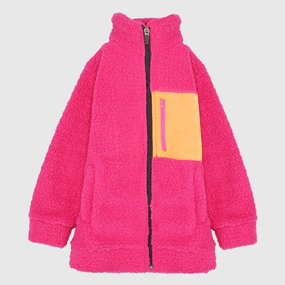 Unisex Fuchsia Fur Jacket