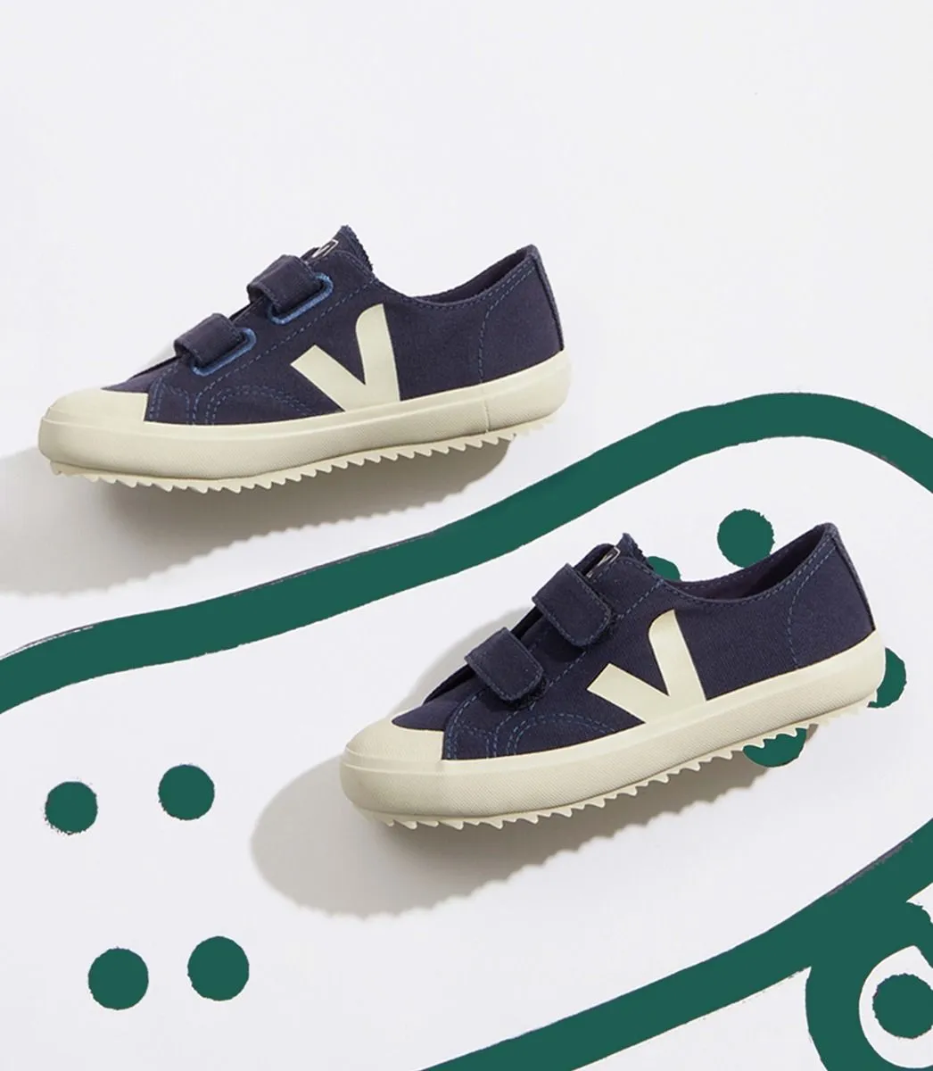 Veja Kids Canvas Ollie Marine Pierre Trainers