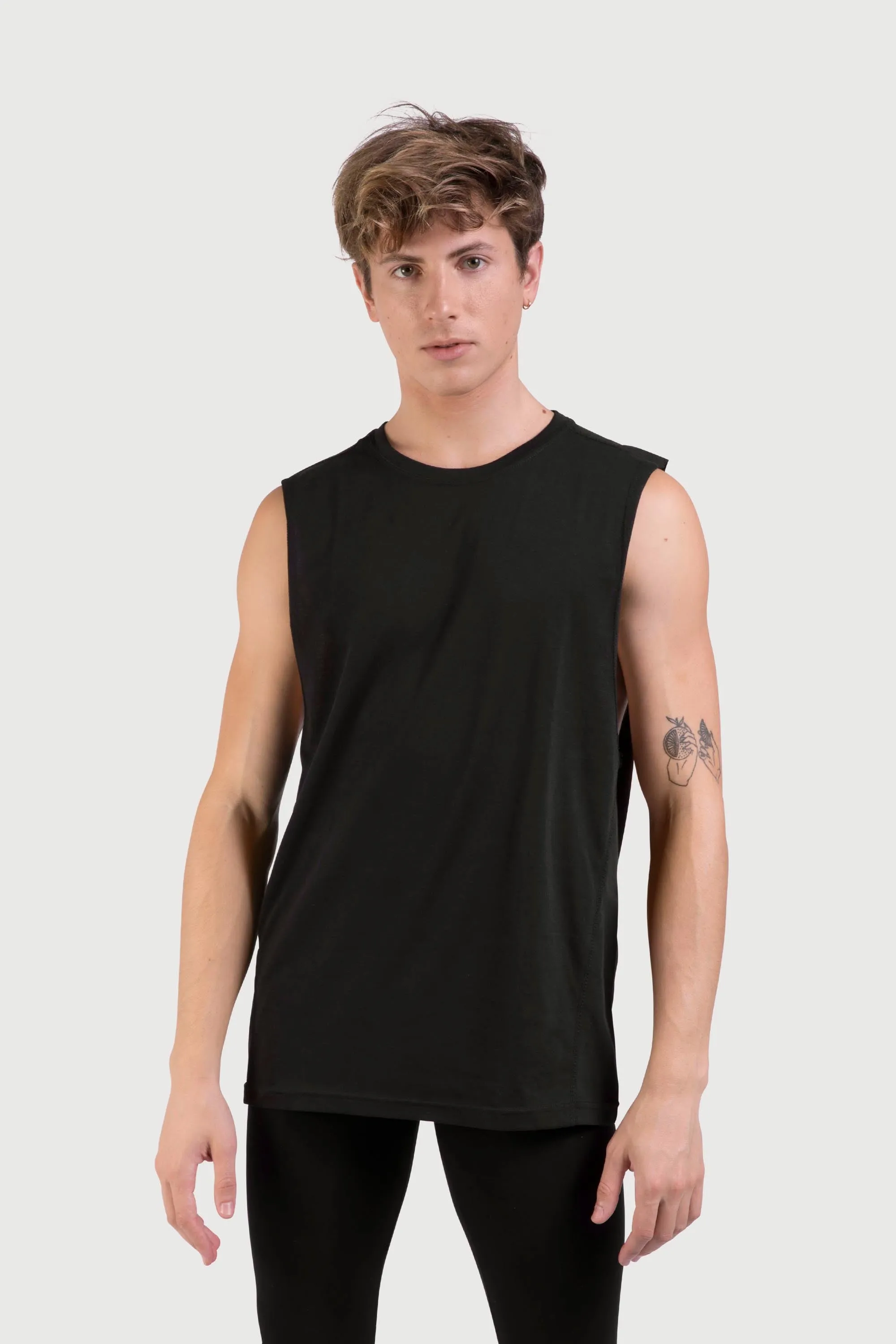 Z0403M - Bloch Harris Relaxed Drop Arm Mens Muscle Tank